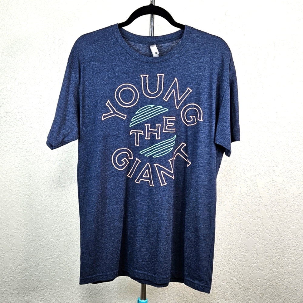 Next Level Apparel Men's t-shirt Young and giant navy